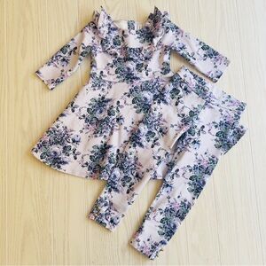NWOT Janie and Jack Floral Dress and Leggings